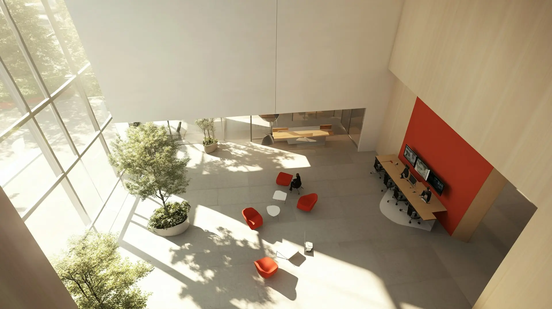 Bright modern office interior